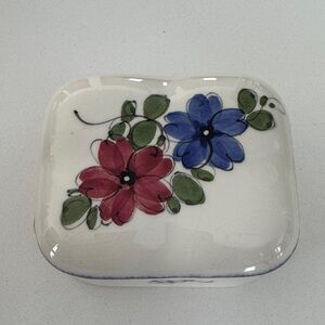 Hand painted trinket box made in Bavaria Germany